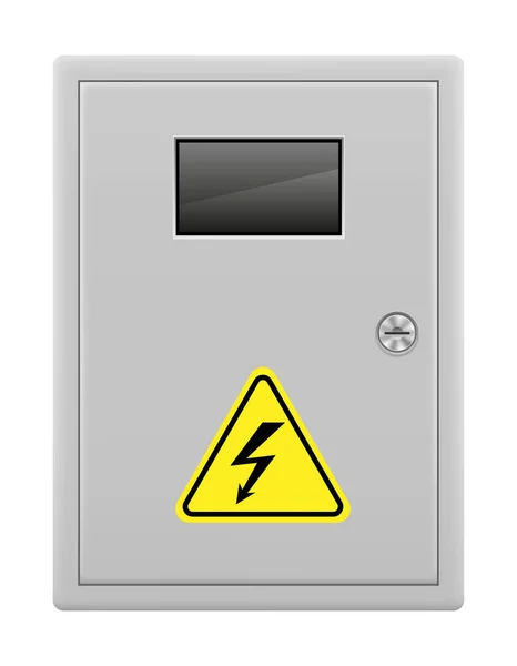 Caixa Para Interruptores Elétricos Automáticos Ilustração Vetorial Estoque Isolado Fundo —  Vetores de Stock