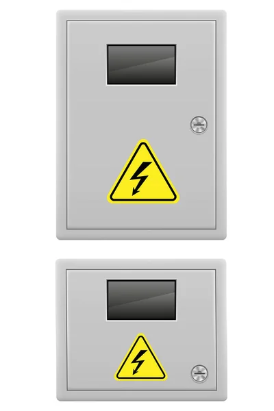 自動電気スイッチのためのボックス株式ベクトルのイラストは白い背景に隔離 — ストックベクタ