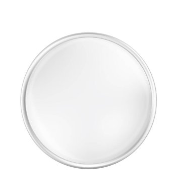 Kimyasal ve biyolojik araştırma vektör çizimi için petri kabı beyaz arka planda izole