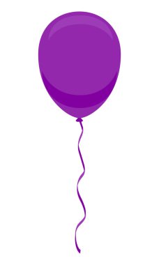 Beyaz arka plan üzerinde izole şerit hisse senedi vektör çizim ile helyum pompalanan kutlama balonları