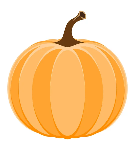 Horrível Abóbora Halloween Estoque Vetor Ilustração Isolado Fundo Branco — Vetor de Stock