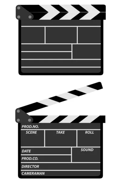 Film Kereplő Stock Vektor Illusztráció Elszigetelt Fehér Background Stock Illusztrációk