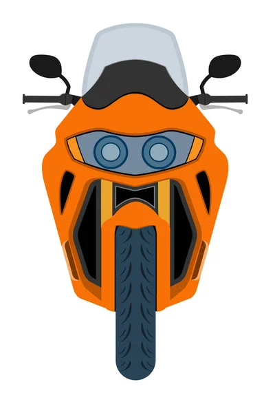Мотоцикл Современный Быстрый Спорт Векторная Иллюстрация Белом Фоне — стоковый вектор