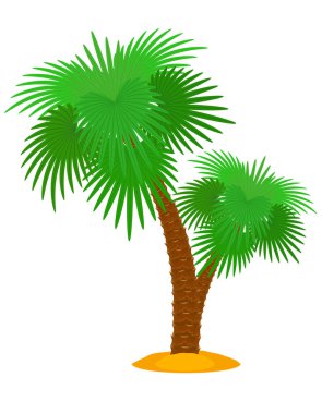 Plaj ve deniz yaz boş nesneleri beyaz arka planda izole edilmiş vektör illüstrasyon stoku