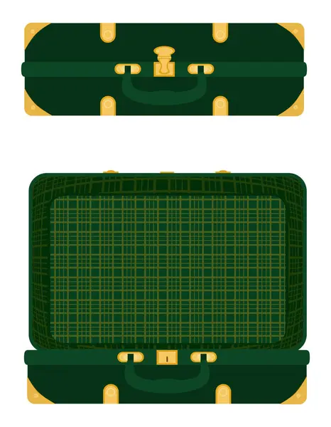 Utazási Bőröndök Stock Vektor Illusztráció Elszigetelt Fehér Background Vektor Grafikák