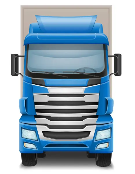 Lastkraftwagen Auto Lieferung Fracht Anl Großen Vektor Illustration Isoliert Auf Vektorgrafiken