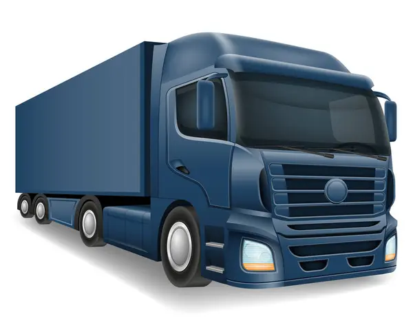 Вантажні Вантажні Автомобілі Доставка Вантажівки Великий Векторні Ілюстрації Ізольовані Білому Ліцензійні Стокові Ілюстрації
