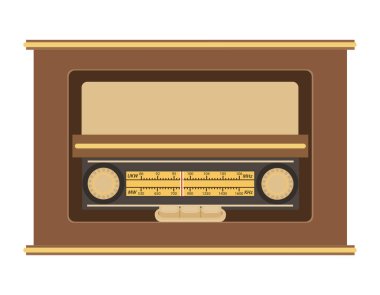 Beyaz arkaplanda izole edilmiş retro eski vintage simgeleri düz stil vektör çizimi