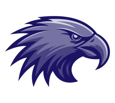 kartal logosu yaratıcılığı ve orijinali iş veya şirket logoti vektör çizimi beyaz arka planda izole