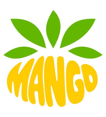 İş veya şirket logoti çizimi için beyaz arka planda izole edilmiş meyve logosu yaratıcı ve orijinaldir.