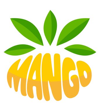 İş veya şirket logoti çizimi için beyaz arka planda izole edilmiş meyve logosu yaratıcı ve orijinaldir.