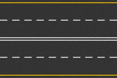 İşaretli asfalt yol stok vektör illüstrasyonu