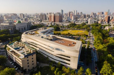 Taichung, Tayvan - 27 Aralık 2019: Tayvan, Asya 'da Ulusal Kamu Bilgileri Kütüphanesi