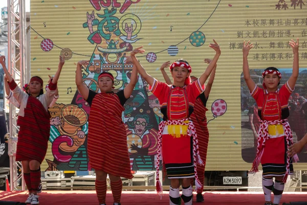 Пули Тайвань Декабря 2019 Года Парад Людей Карнавале Пули Наньтоу Стоковое Фото
