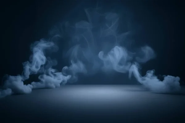 Illustration Einer Bühne Mit Rauchhintergrund — Stockfoto
