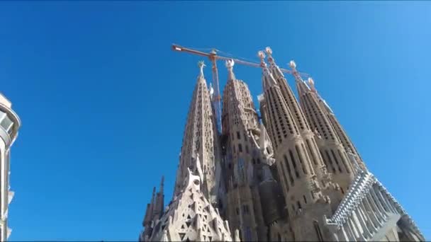 Sagrada Familia Barcelona — стоковое видео