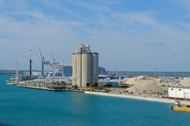 Cape Canaveral, Florida - January 29, 2023: Cape Canaveral is home to Port Canaveral, one of the busiest cruise ports in the world, and is part of a region known as the Space Coast.