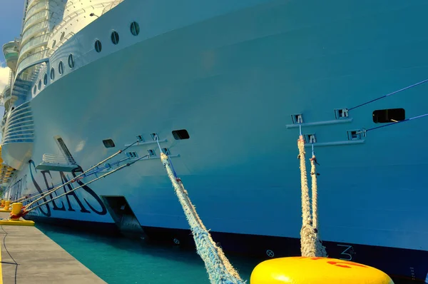 라바데 Labadee 해안에 항구이다 크루즈 노선을 이용할 수있도록 카리브로 리조트이다 — 스톡 사진