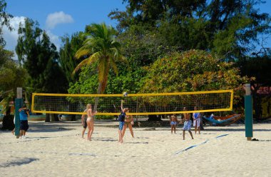 LABADEE, HAITI -January 31, 2023: Labadee is a port located on the northern coast of Haiti. It is a private resort leased to Royal Caribbean for the use of passengers of its three cruise lines.