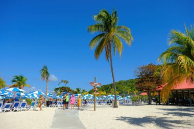 LABADEE, HAITI -January 31, 2023: Labadee is a port located on the northern coast of Haiti. It is a private resort leased to Royal Caribbean for the use of passengers of its three cruise lines.