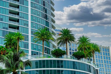 FORT LAUDERDALE, FLORIDA - December 14, 2022: Dade-Broward County is the cultural and economic center of South Florida and is a major leader in boating, tourism, the arts, and the cruising industry.