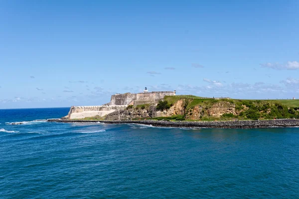 stock image SAN JUAN, PUERTO RICO - February 1, 2023: San Juan serves as a major tourist hub to the rest of the Caribbean. Not only from the Luis Munoz Marin International airport, but the smaller Isla Grande