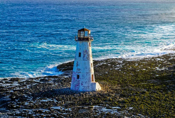 Ein Alter Leuchtturm Auf Einem Land Den Bahamas Bei Nassau — Stockfoto