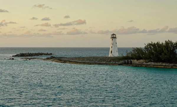 Old Lighthouse Point Land Bahamas Nassau — Stock Photo, Image