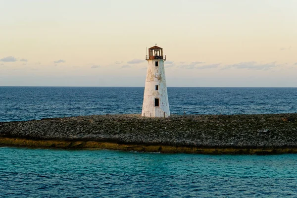Ein Alter Leuchtturm Auf Einem Land Den Bahamas Bei Nassau — Stockfoto