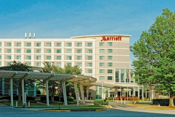 Atlanta Georgia Abril 2023 Marriott International Una Multinacional Estadounidense Hospitalidad —  Fotos de Stock
