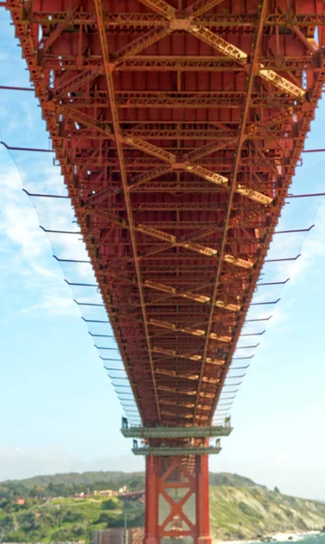 San Francisco Kalifornien April 2023 Die Golden Gate Bridge Wird — Stockfoto