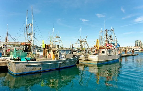 Victoria British Columbia Mei 2023 Fishermans Wharf Een Unieke Bestemming — Stockfoto