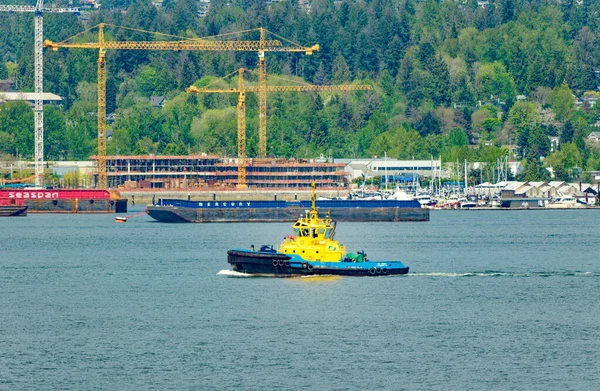 Vancouver Columbia British Maio 2023 Vancouver Movimentado Porto Marítimo Costa — Fotografia de Stock