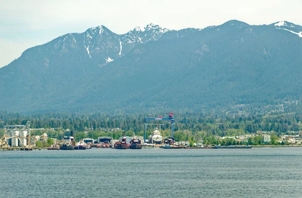 Vancouver Colombie Britannique Mai 2023 Vancouver Port Mer Animé Côte — Photo