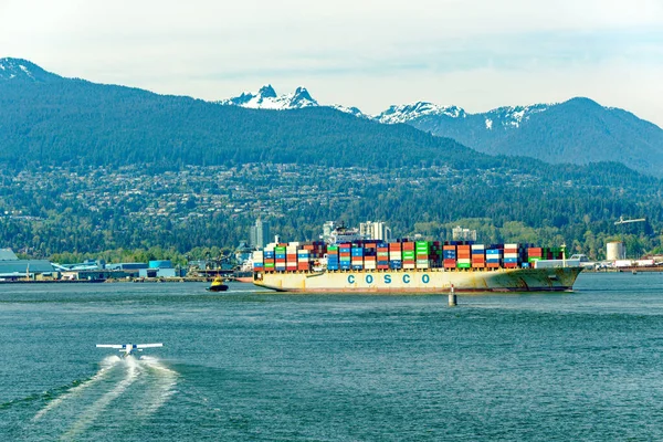 Vancouver British Columbia May 2023 Vancouver Bustling West Coast Seaport — Stock Photo, Image