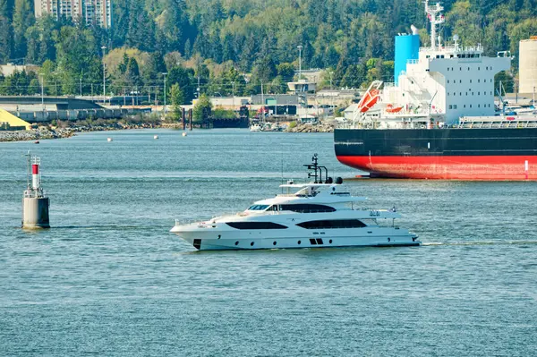 Vancouver British Columbia Μαΐου 2023 Βανκούβερ Ένα Πολυσύχναστο Λιμάνι Της — Φωτογραφία Αρχείου