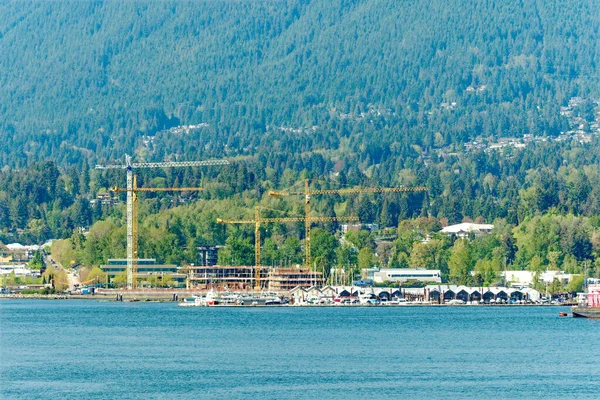 Vancouver Columbia Británica Mayo 2023 Vancouver Bullicioso Puerto Marítimo Costa —  Fotos de Stock