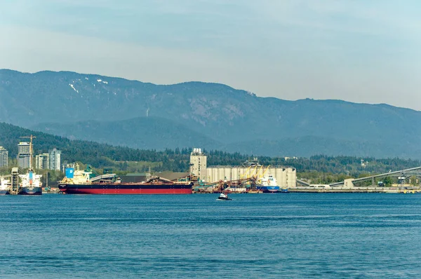Vancouver Columbia Británica Mayo 2023 Vancouver Bullicioso Puerto Marítimo Costa —  Fotos de Stock