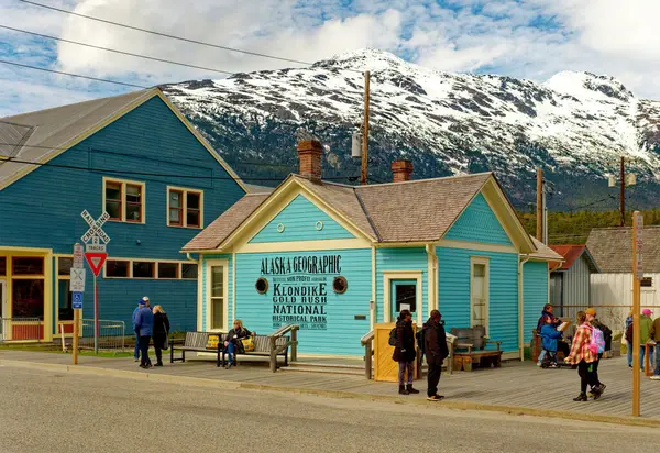 Skagway Alaska 2023 Május Skagway Egy Alaszkai Kerület Ahol Teljes — Stock Fotó