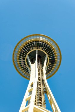 SEATTLE, WASHINGTON - 12 Mayıs 2023: teknolojiye ek olarak, Seattle gelişen bir turizm endüstrisine sahiptir. 90 'ların ortalarından bu yana, Seattle seyahat sektöründe önemli bir büyüme yaşadı..