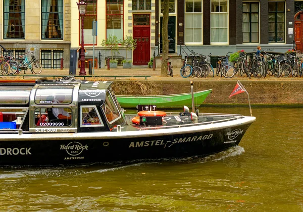Amsterdam Netherlands Ağustos 2023 Amsterdam Sanatsal Mirası Ayrıntılı Kanal Sistemi - Stok İmaj