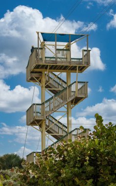COCO CAY, BAHAMAS - 1 Şubat 2024: Coco Cay, Bahamalar 'da bulunan bir liman. Kraliyet Karayipleri 'ne kiralanmış özel bir adadır. Üç yolcu gemisinin yolcuları için kiralanır..