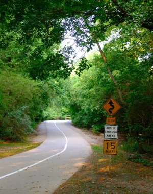 Forsyth County Georgia 'da Greeway Yürüyüş Yolu Boyunca Sahneler