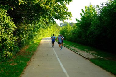 Forsyth County Georgia 'da Greeway Yürüyüş Yolu Boyunca Sahneler