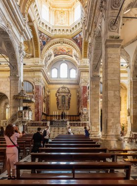 İtalya 'daki Cagliari Sardinya Kilisesi' nin İçi