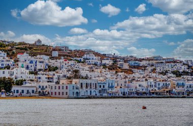 Mykonos Yunanistan 'da Çok Ev