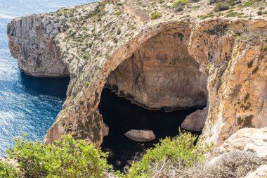 Valletta Malta yakınlarında Blue Grotto