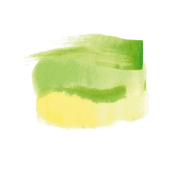 Soyut Suluboya Arkaplanının Iki Renkli Vektör Resmi Yeşil Sarı — Stok Vektör