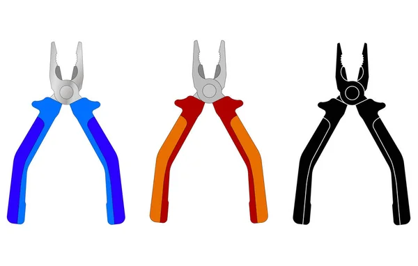 Stock vector pliers illustration, flat design - vector