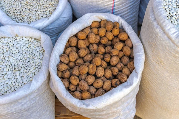 Shelled Walnuts Nuts in Sack Bulk Beans Package